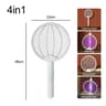 Rechargeable Electric Fly Swatter Racket With Foldable Bug Zapper Design 6
