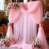 Sheer Gauze Wedding Arch Draping Scarf 10
