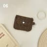 Corduroy Zipper Coin Purse And Card Holder 6