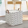 Foldable Cotton Linen Laundry Hamper And Storage Basket 8