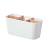 Bamboo 5 Slot Bathroom Toothbrush Organizer Holder 7