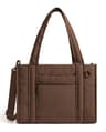 Compact Multifunctional Zipper Tote And Crossbody Bag 8