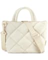 Mini Quilted Grid Crossbody Tote Bag 9