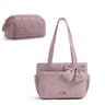 Multipocket Quilted Padded Commuter Hobo Tote 9
