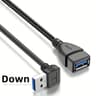High Speed Right Angle USB 30 Extension Cable 9