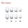 4 Pair Liquid Silicone Ear Tips With Cleaning Pen 9
