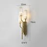 Postmodern Geometric Crystal Gold Wall Sconce 9