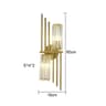 Postmodern Geometric Crystal Gold Wall Sconce 10