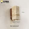 Japanese Travertine Outdoor Wall Sconce 8