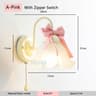 Rosette Bow Glass Wall Lamp 8