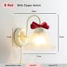 Rosette Bow Glass Wall Lamp 13