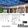 Snowdrift Cascade 40 Drop Waterproof LED Icicle Lights 10