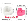 RoseHeart 3D Silicone Craft Mold 11