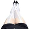 SilkGleam Cutout Sheer Stockings 9