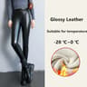 FrostLuxe High Waist Fleece Lined Leather Leggings 8