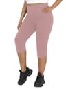 CurveMotion Plus Size High Waist Capri Leggings 11