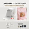 ClearMark Transparent Thermal Label Sticker Rolls 17