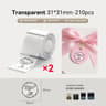 ClearMark Transparent Thermal Label Sticker Rolls 16