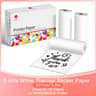 PrintEase Phomemo White Thermal Sticker Paper 3 Rolls 10