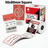 AlertMark Phomemo Red Black Thermal Warning Labels 7