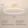 Modern Dimmable LED Ring Ceiling Chandelier 12