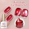 Cat Eye Magnetic Gel Polish Black Glass Shine For Winter Nail Art 20