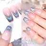 Cat Eye Magnetic Gel Polish Black Glass Shine For Winter Nail Art 21