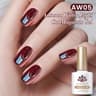 Cat Eye Magnetic Gel Polish Black Glass Shine For Winter Nail Art 9