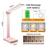 LED Desk Lamp USB Rechargeable Foldable Light With 3 Dimming Levels And Touch Control For Eye Prote 7