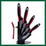 Ceramic Kitchen Knife Set With 3 4 5 6 Inch Blades Peeler And Holder For Slicing And Food Prep 7