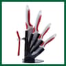Ceramic Kitchen Knife Set With 3 4 5 6 Inch Blades Peeler And Holder For Slicing And Food Prep 8