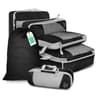 6 Piece Travel Compression Packing Cube Set With Mesh Storage And Shoe Bag For Lightweight Luggage  7