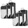6 Piece Travel Compression Packing Cube Set With Mesh Storage And Shoe Bag For Lightweight Luggage  8