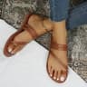 Womens Summer Slip On Sandals With PU Leather Straps And Flat Heel For Casual Beach Outfits 6