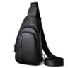 Mens Genuine Leather Crossbody Chest Bag With Adjustable Strap For Daily Travel And Casual Use 7