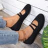 Womens Elastic Knitted Slip On Breathable Loafers Lightweight Street Flats 7