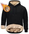 Mens Sherpa Lined Pullover Hoodie Fleece Sweatshirt 7