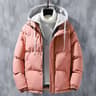 Winter Loose Fit Cotton Puffer Jacket For Men With Hood 9