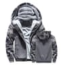Mens Winter Fleece Hooded Jacket Warm Thick Zipper Coat 11
