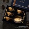 European Bone China Tea Cup Saucer And Spoon Set Afternoon Tea Gift 7