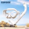COPOZZ Professional Diving Mask Full Vision Snorkel Set Anti Fog Swimming Gear 12