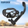 COPOZZ Professional Diving Mask Full Vision Snorkel Set Anti Fog Swimming Gear 13