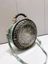 Luxury Designer Clock Shaped PU Leather Shoulder Bag For Women 11