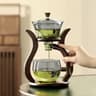 Lazy Kung Fu Glass Tea Set With Infuser And Magnetic Semi Automatic Drip 6