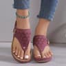 Womens Orthopedic Wedge Sandals Lightweight Soft Platform Flip Flops 9
