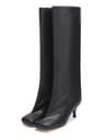 Womens Knee High Boots With 6cm Slim High Heels Round Toe Fashion Long Boots For Autumn And Winter 9
