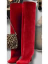Womens Knee High Boots With 6cm Slim High Heels Round Toe Fashion Long Boots For Autumn And Winter 20