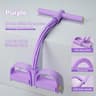 6 Tube Resistance Band Fitness Rope With Pedal Puller For Yoga And Gym Exercises 9