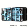 36 Piece Professional Manicure And Pedicure Kit With Scissors Nail Files And Travel Case 8