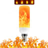 LED Flame Effect Bulb E14 E27 B22 Base Flickering Flame Lamp Light 12